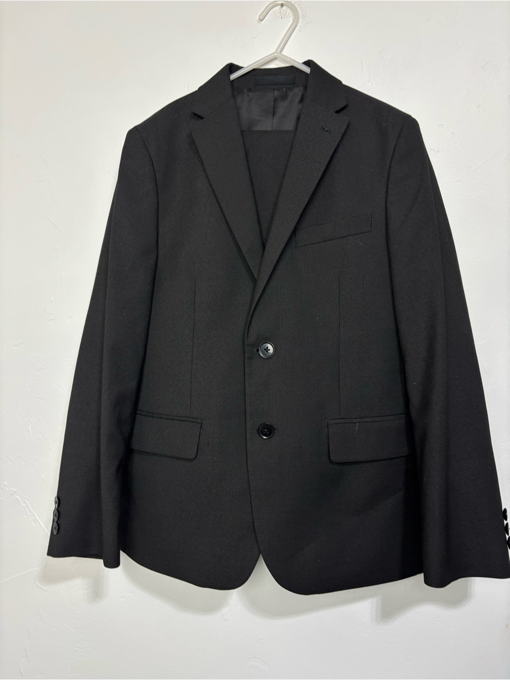 Collection by Michael Strahan Boys Black 2-Piece Suit Set Blazer & Pants 14R